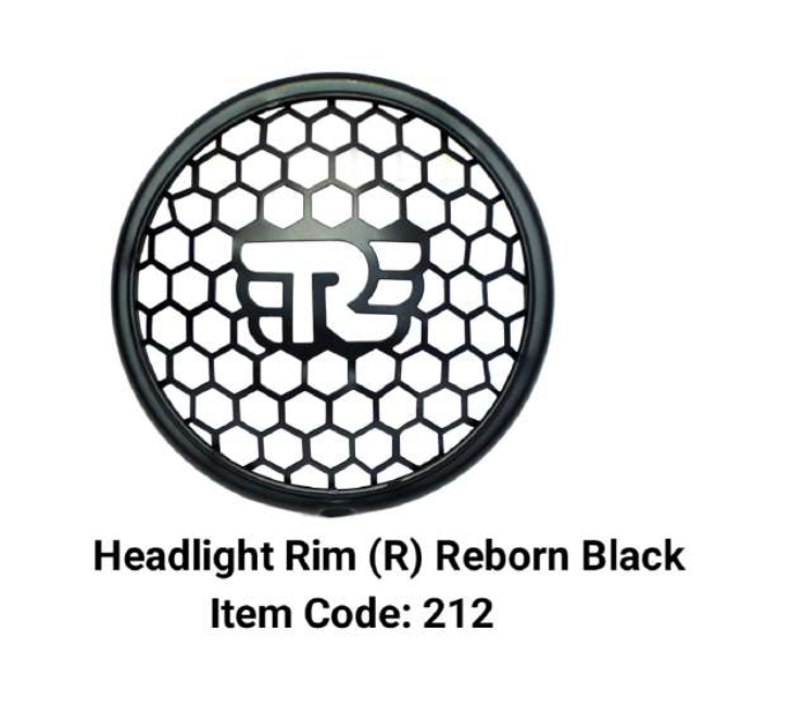 HEAD LIGHT GRILL FOR REBORN WITH R LOGO