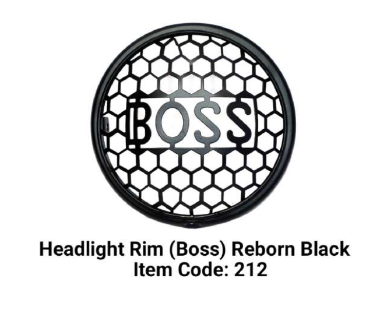 HEAD LIGHT GRILL FOR REBORN WITH BOSS LOGO