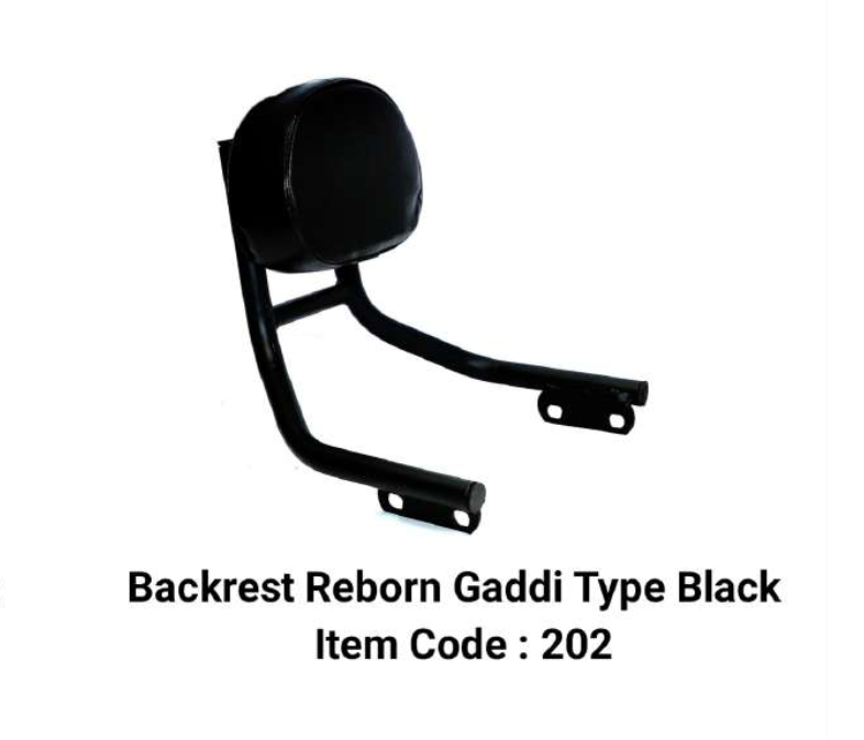 BACKREST WITH GADDI FOR ROYAL ENFIELD REBORN