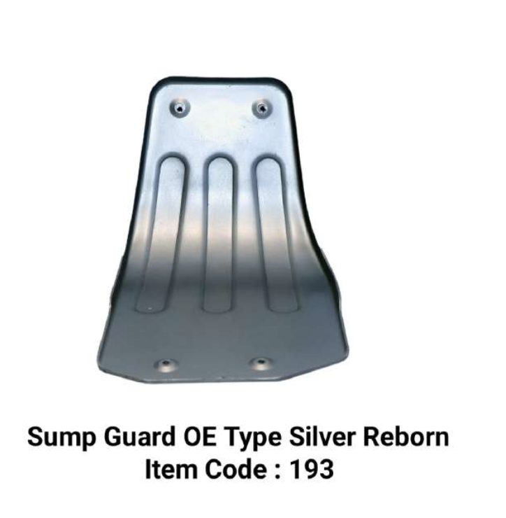 SUMP GUARD SILVER FOR ROYAL ENFIELD REBORN