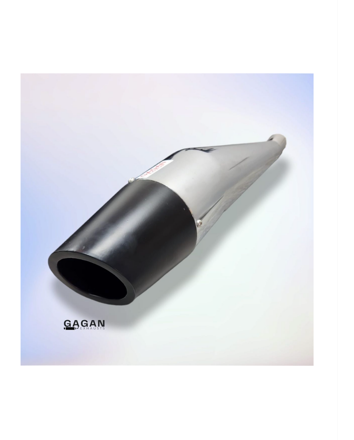 DOLPHIN PREMIUM SILENCER BLACK & CHROME  FOR ROYAL ENFIELD CLASSIC ELECTRA STANDARD