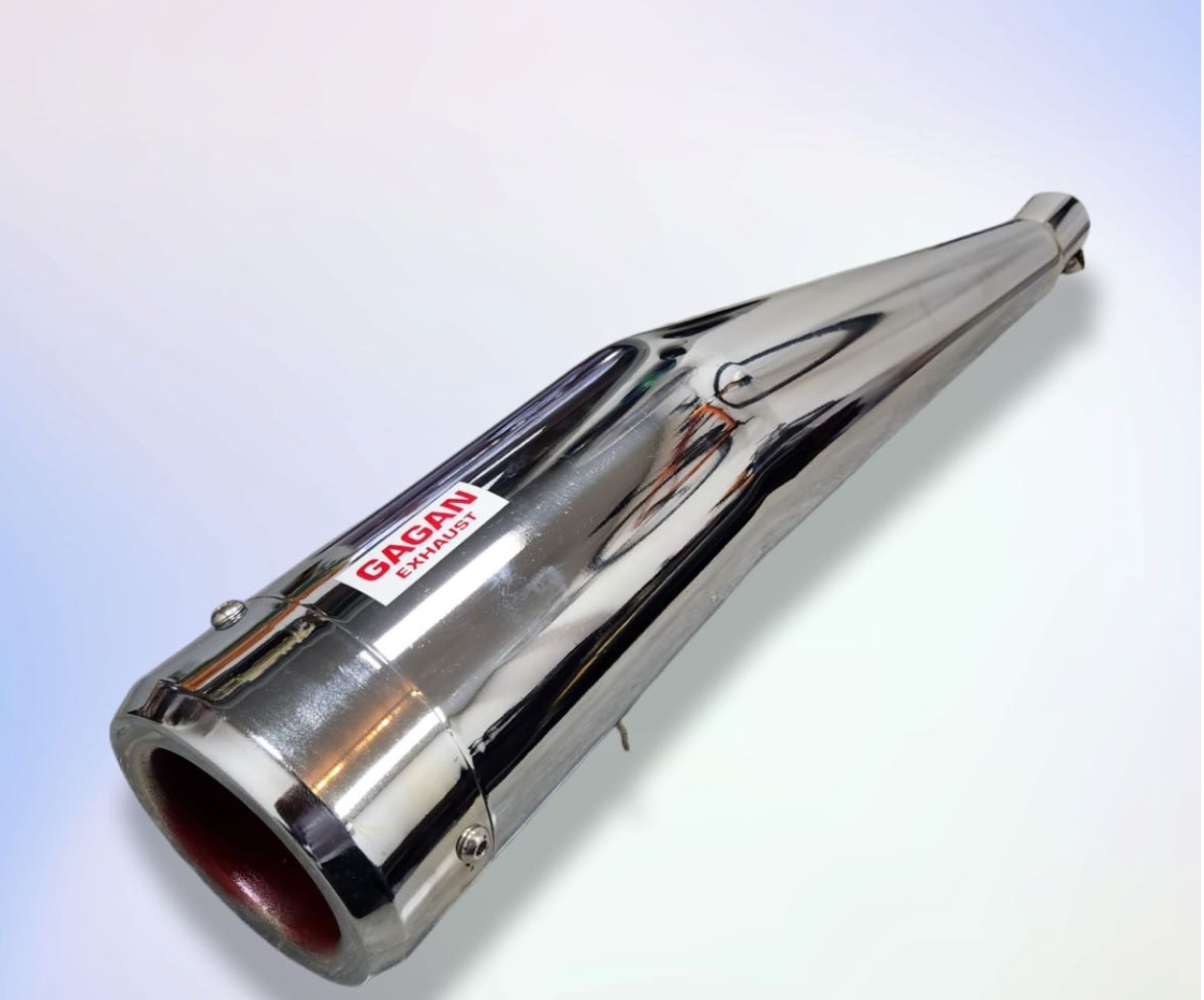 COBRA SILENCER EXHAUST CHROME FOR ROYAL ENFIELD CLASSIC ELECTRA STANDARD WITH GLASSWOOL