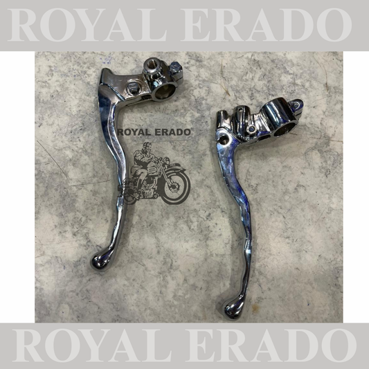 Royal Enfield Brass chromed universal clutch and brake lever for standard without disc bike