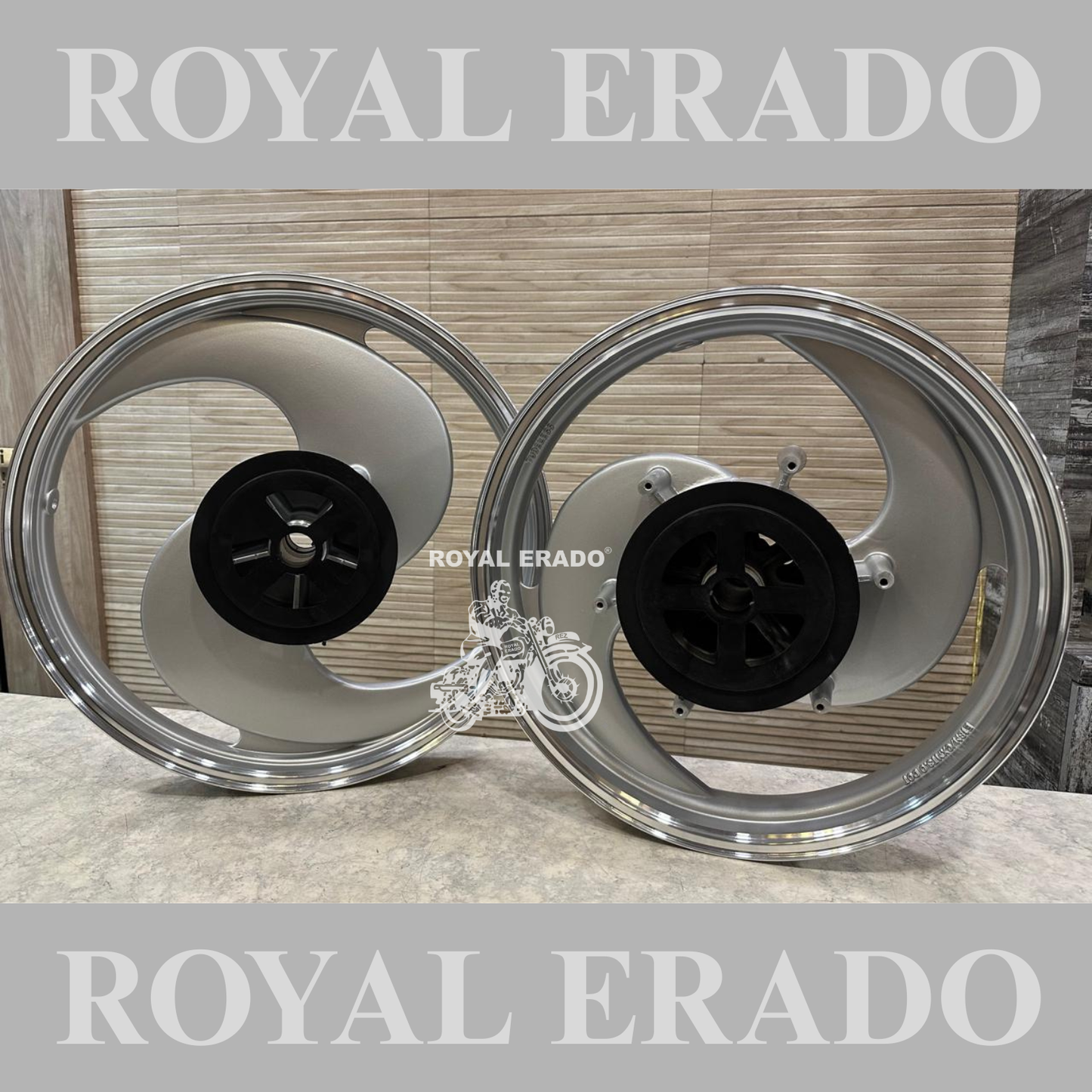 Kingway / raceby 2S broad S alloy wheel in silver for Reborn Classic double disc and Battalion Standard double disc 9500.