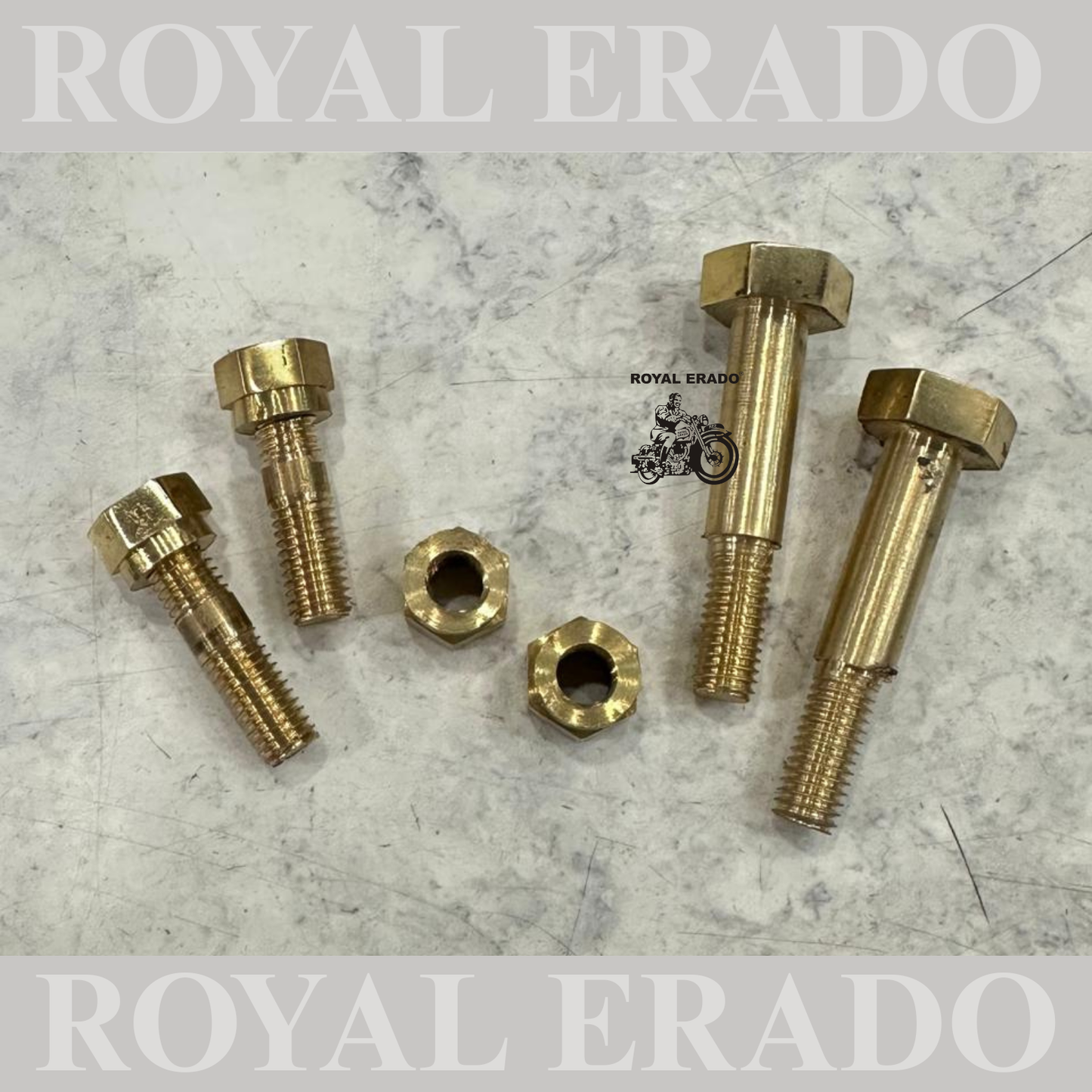 Brass handle clamp / clip with Bolt for royal Enfield Classic Electra Standard after 2012