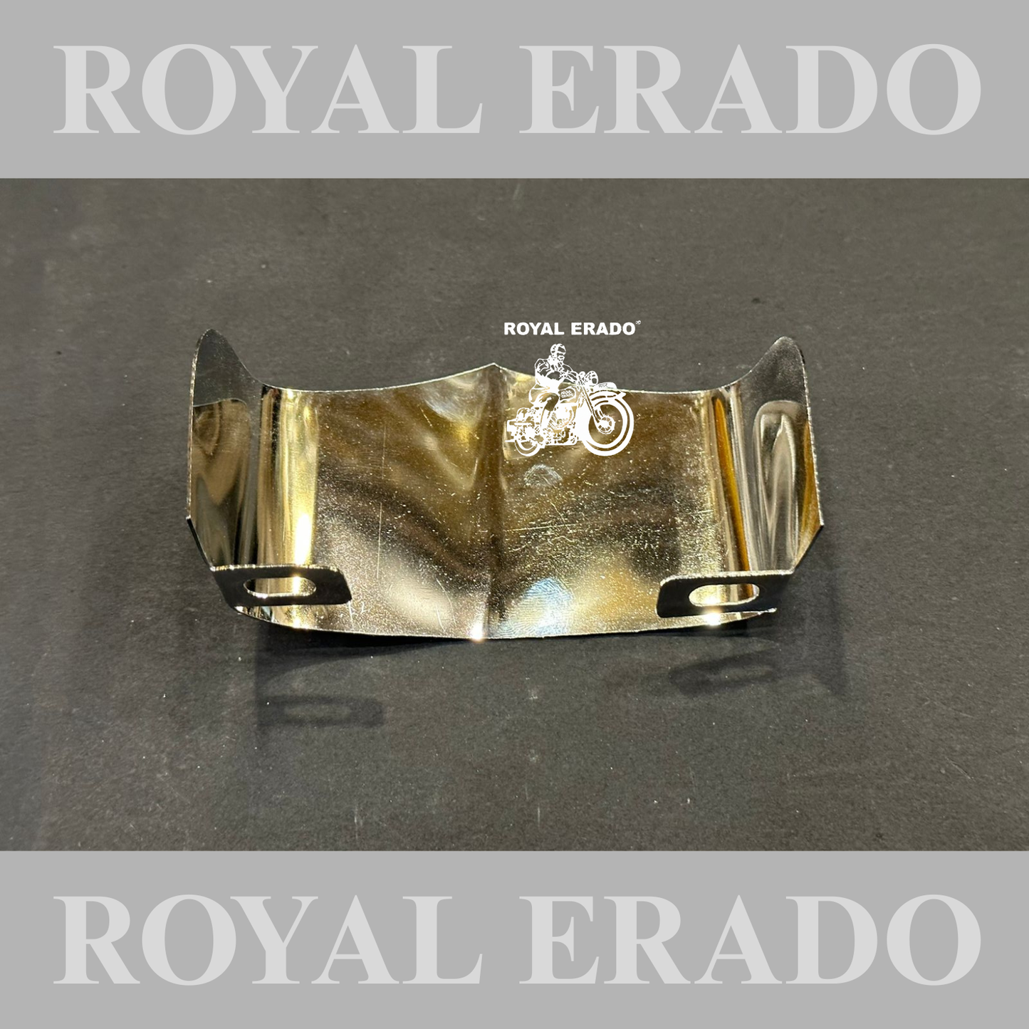 Royal Enfield Vintage British style made in England made like a gun logo Vintage 1962 old g2 model tail light shade in chrome engraved