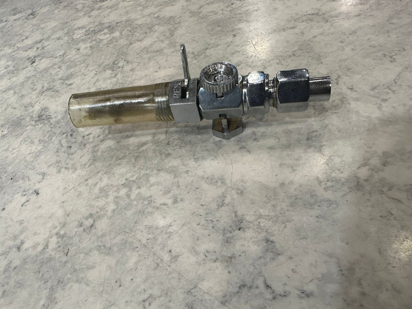Royal enfield g2 62 model push pull type petrol tap brass crome with reserve option
