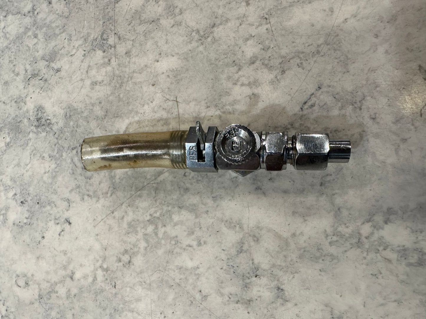 Royal enfield g2 62 model push pull type petrol tap brass crome with reserve option
