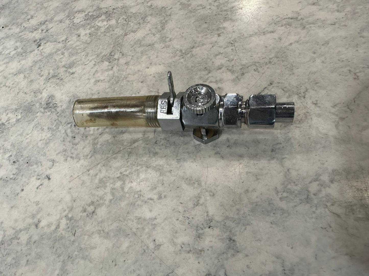 Royal enfield g2 62 model push pull type petrol tap brass crome with reserve option