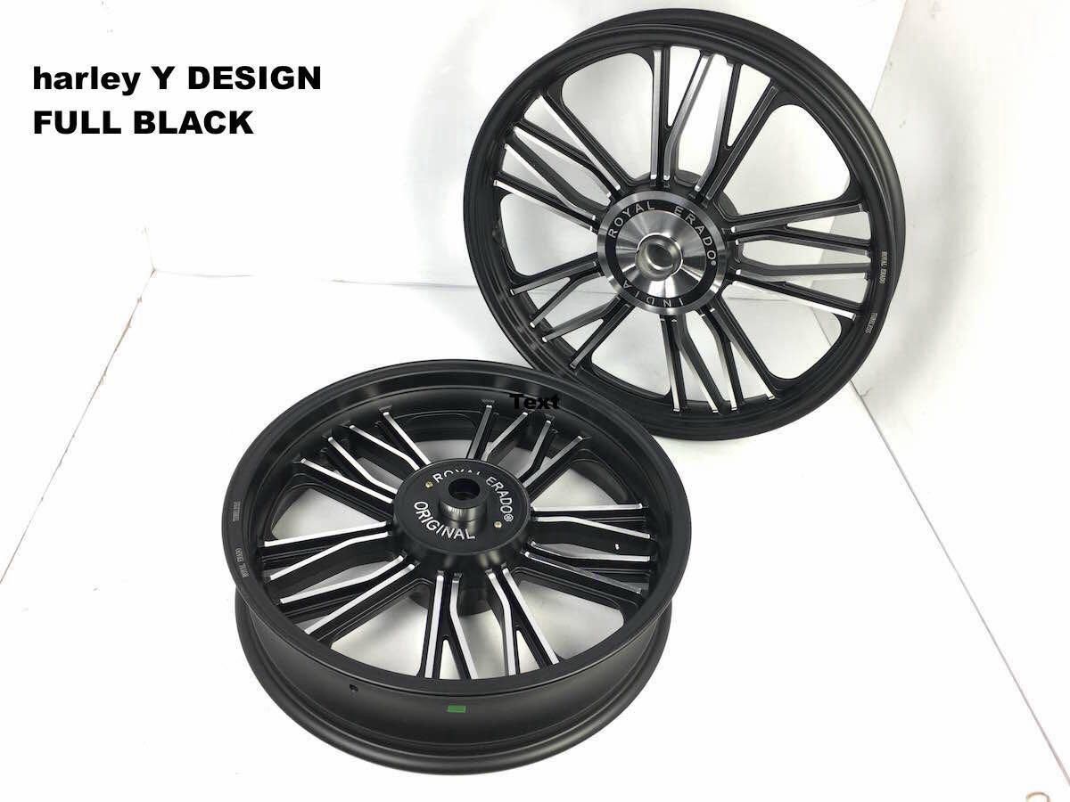 harley y design alloy wheel for thunderbird and classic double disc