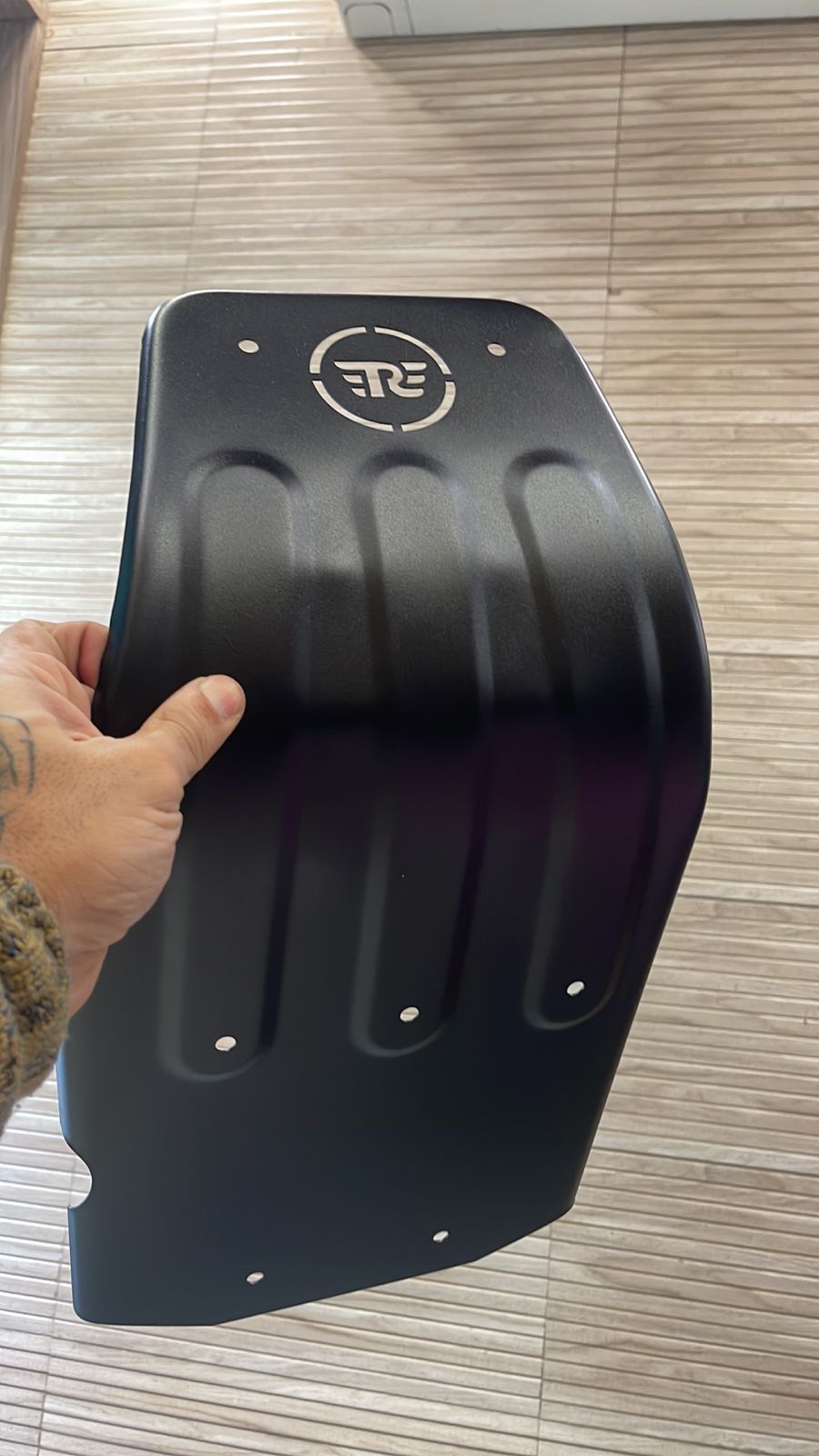 Sump guard black for royal enfield reborn classic 350 , meteor 350 and new standard after 2023 model.