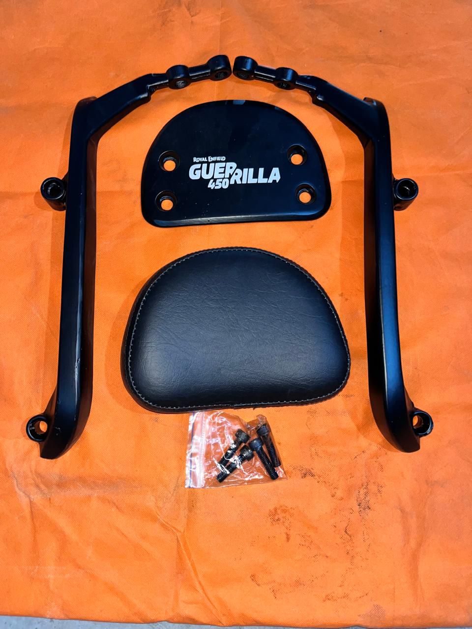 Royal enfield guerilla 450 backrest.