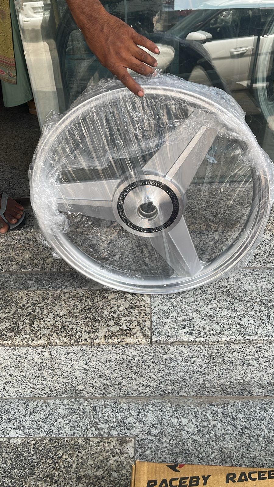 PAJERO DIAMOND MERCEDES DESIGN SILVER alloy wheel for thunderbird and classic double disc.