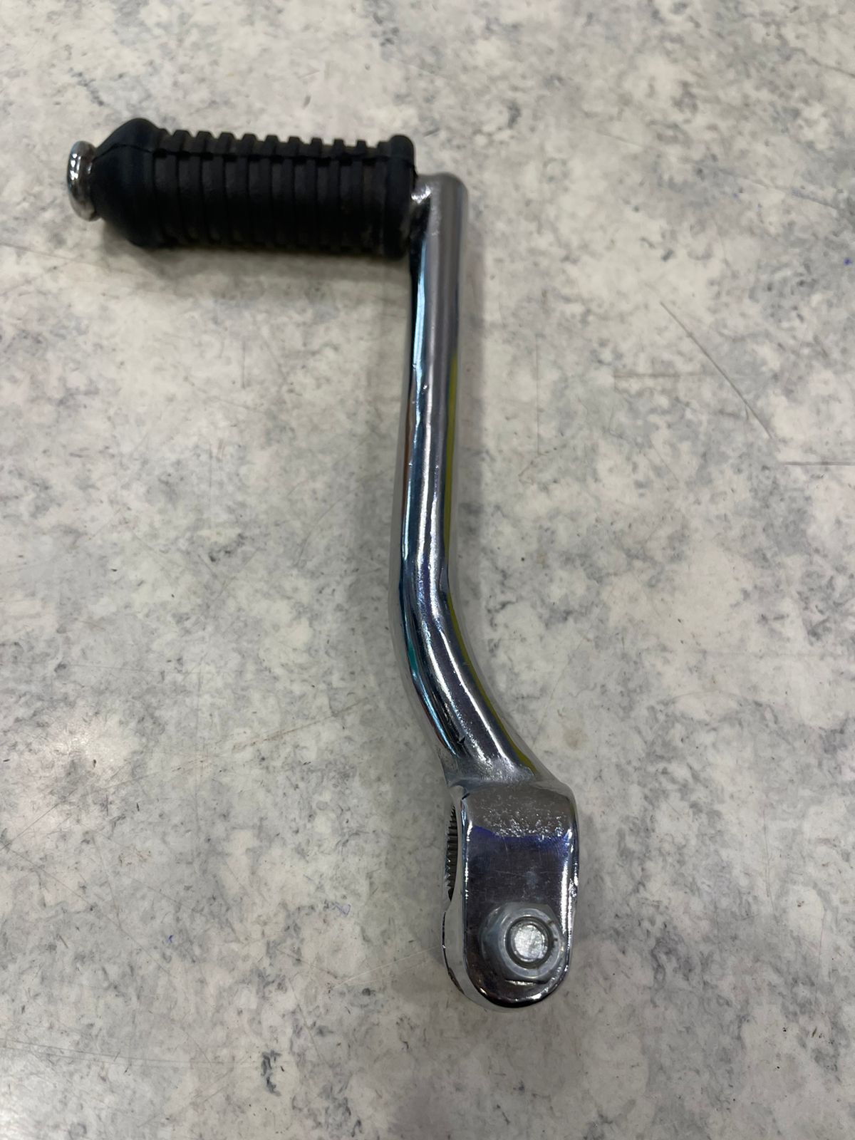 Kick lever for royal enfield standard old model in chrome.