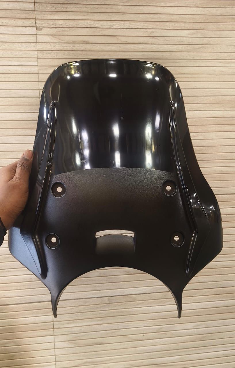 Royal Enfield interceptor 650 himalayan hunter 350 meteor windshield visor with fitting in black