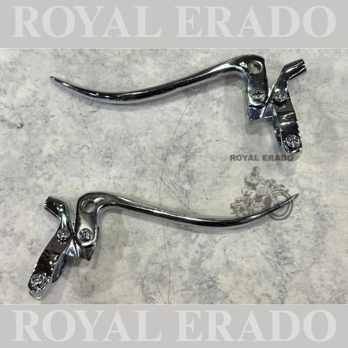 Brass chromed vintage style g2 old model universal clutch break lever for 7/8" handle bar Royal Enfield bsa etc ( fit to non- disc bike )