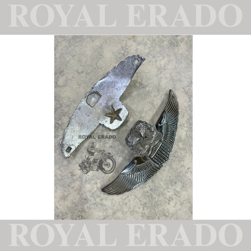 Royal Enfield Classic Electra and Standard star tank monogram in chrome