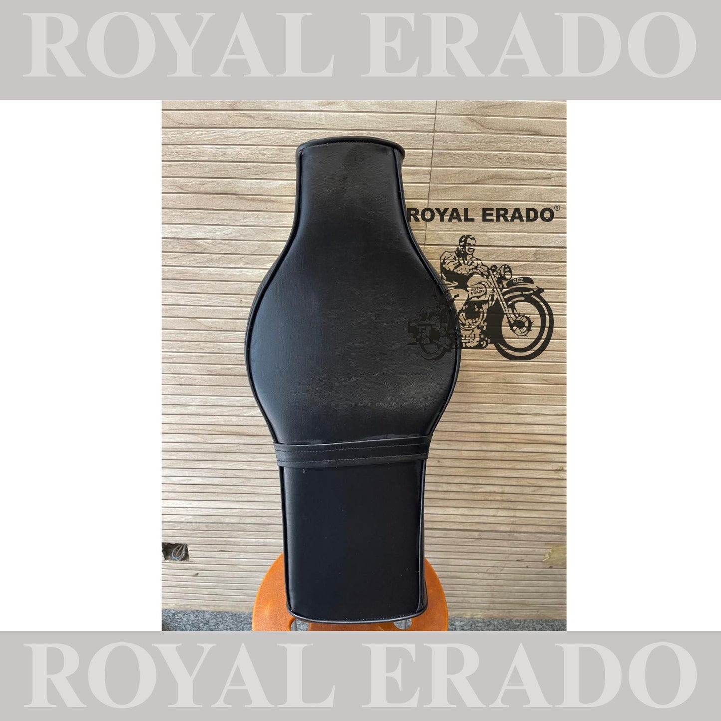 Royal Enfield Classic Electra Standard vintage old model g2 style seat with brass buckle and golden plastic beading