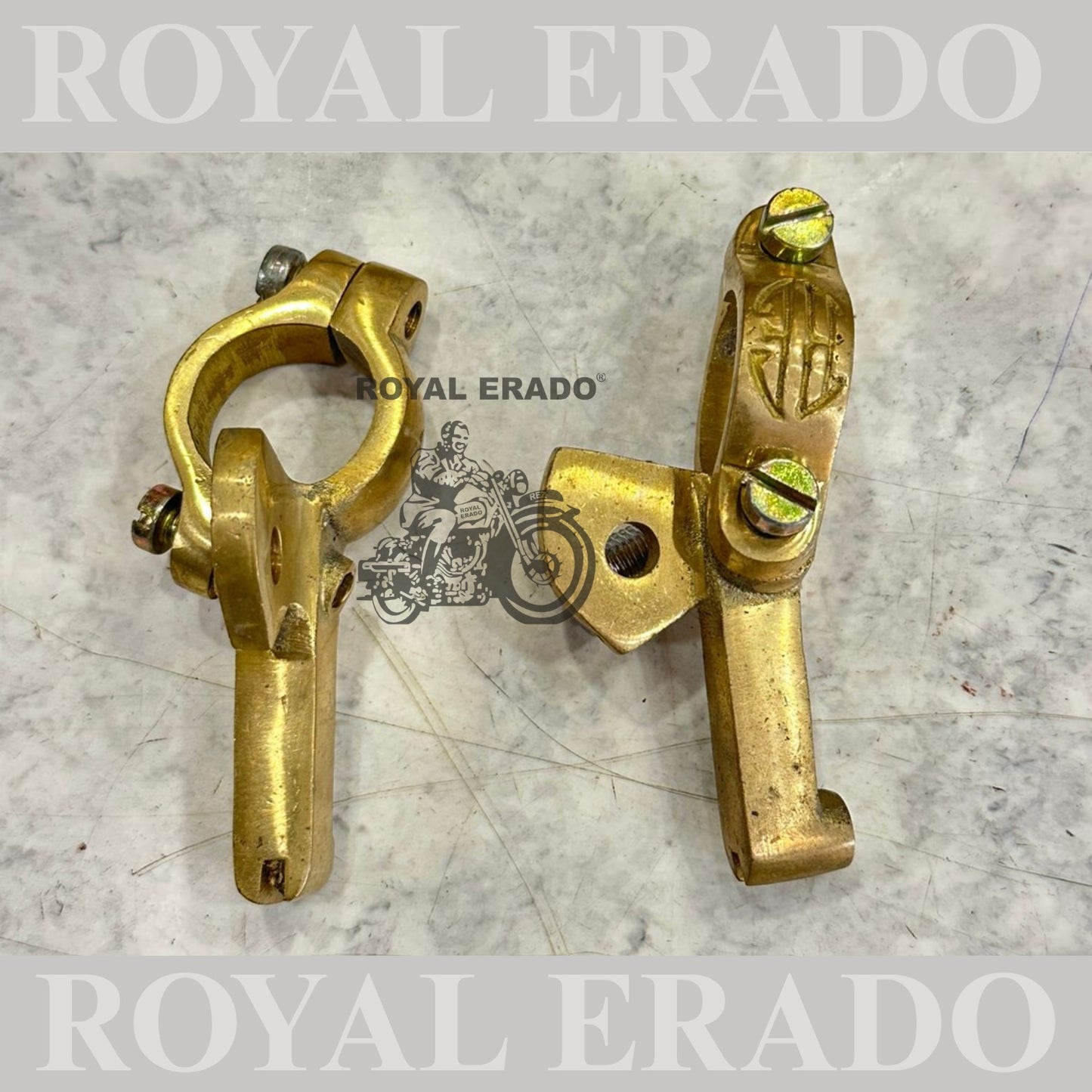 Royal Enfield brass vintage old model g2 style clutch and brake lever yoke only 