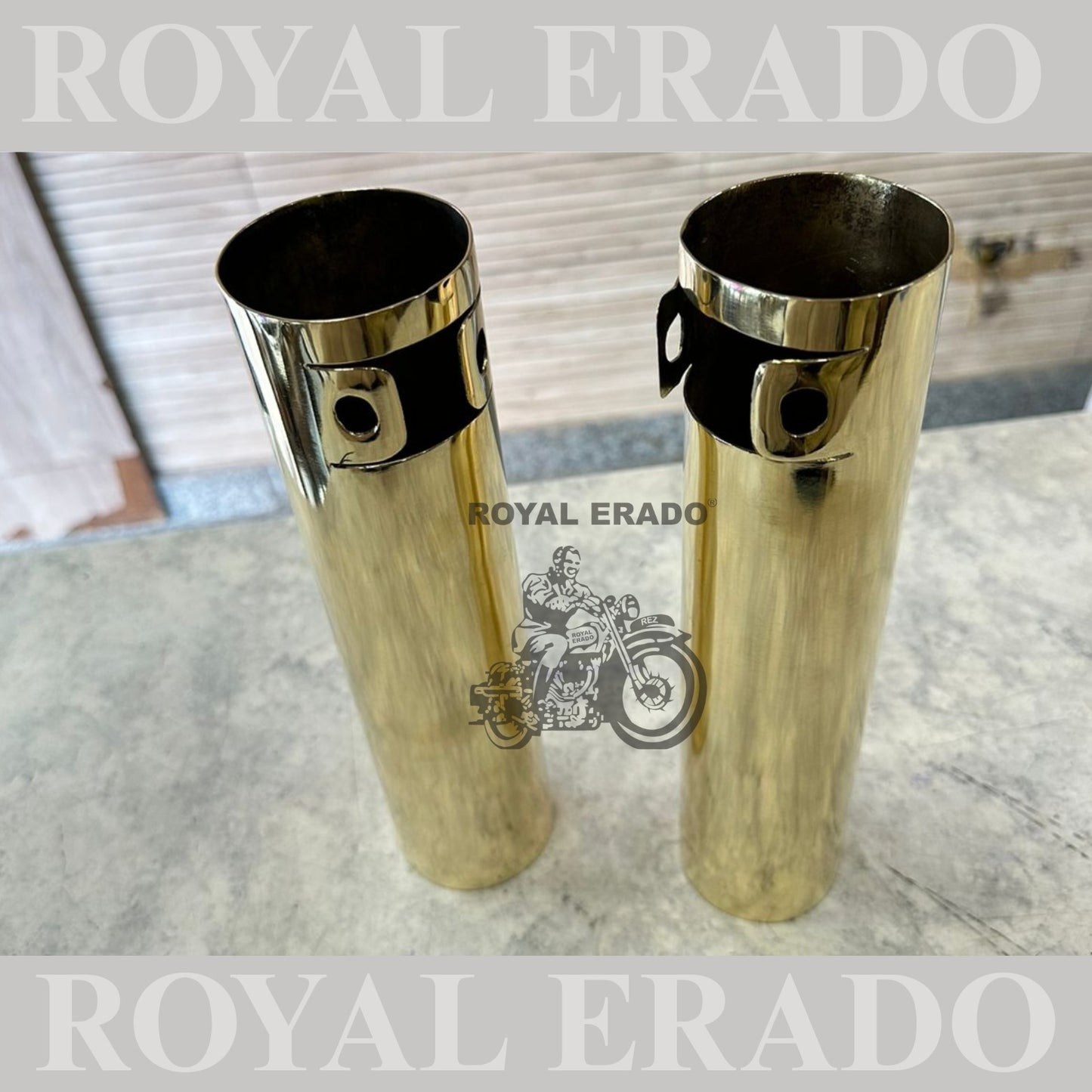 Royal Enfield vintage old model g2 brass front shocker cover shocker glass fit for all Classic Electra Standard