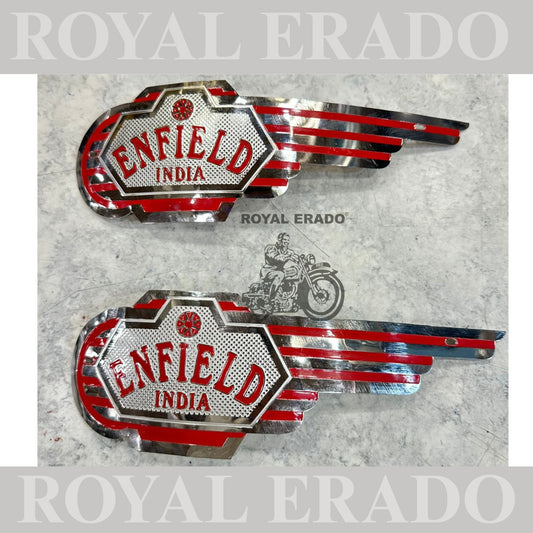 chrome tank monogram Hight quality with Enfield India written for Royal Enfield old model vintage g2 1962 old model Standard