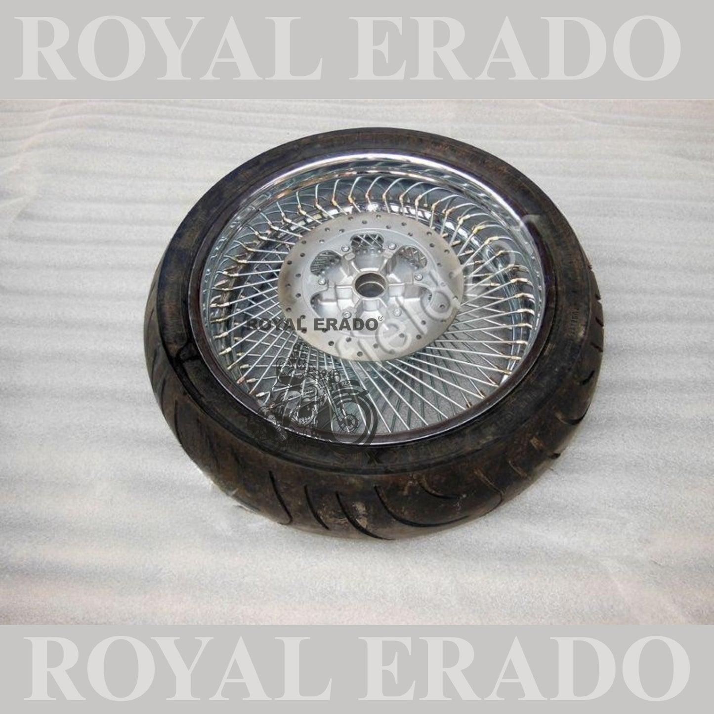 Royal Enfield rear broad Multi spoke wheel rim with 200 number And disc