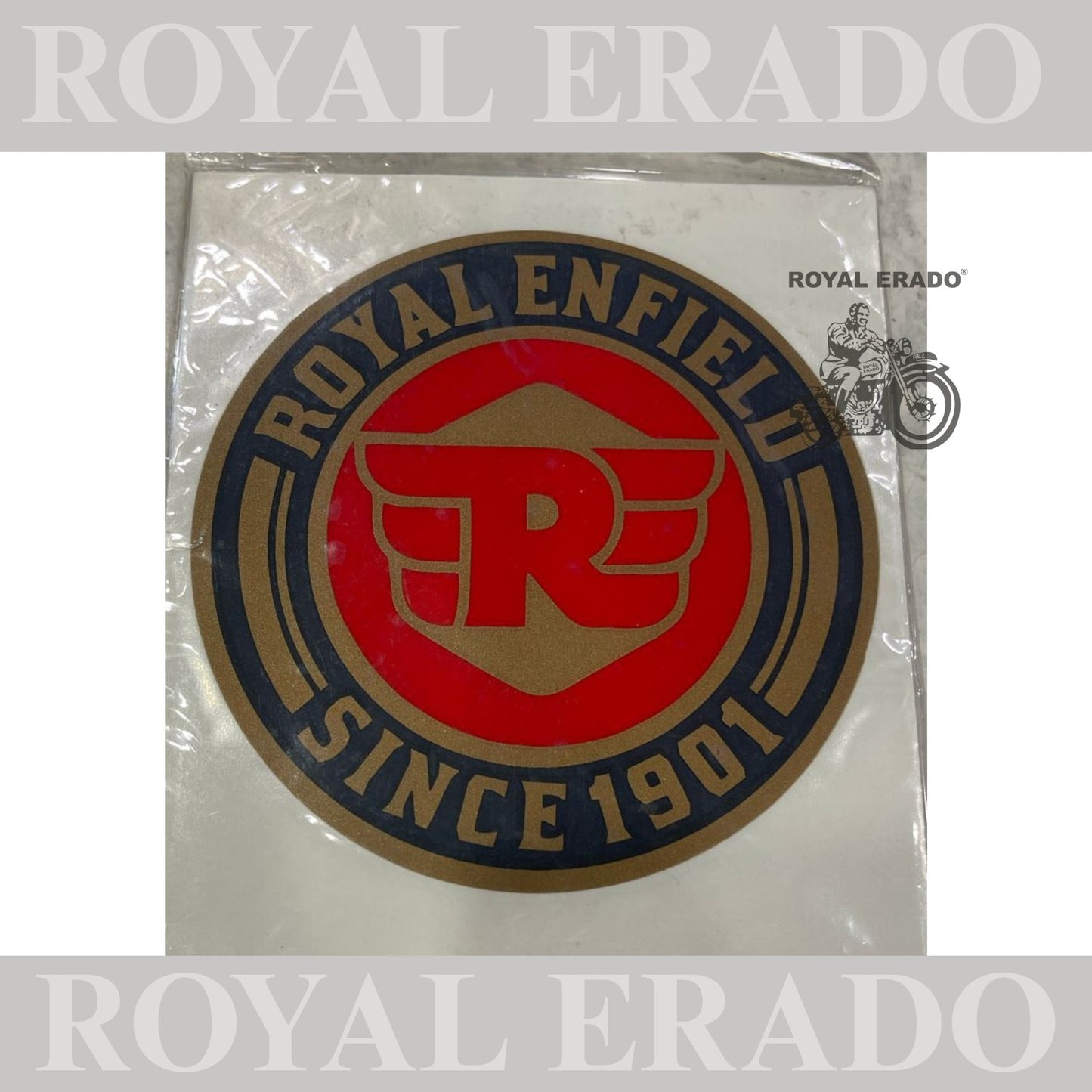 Royal Enfield made like a gun sticker 2 peace's for Classic Standard Electra