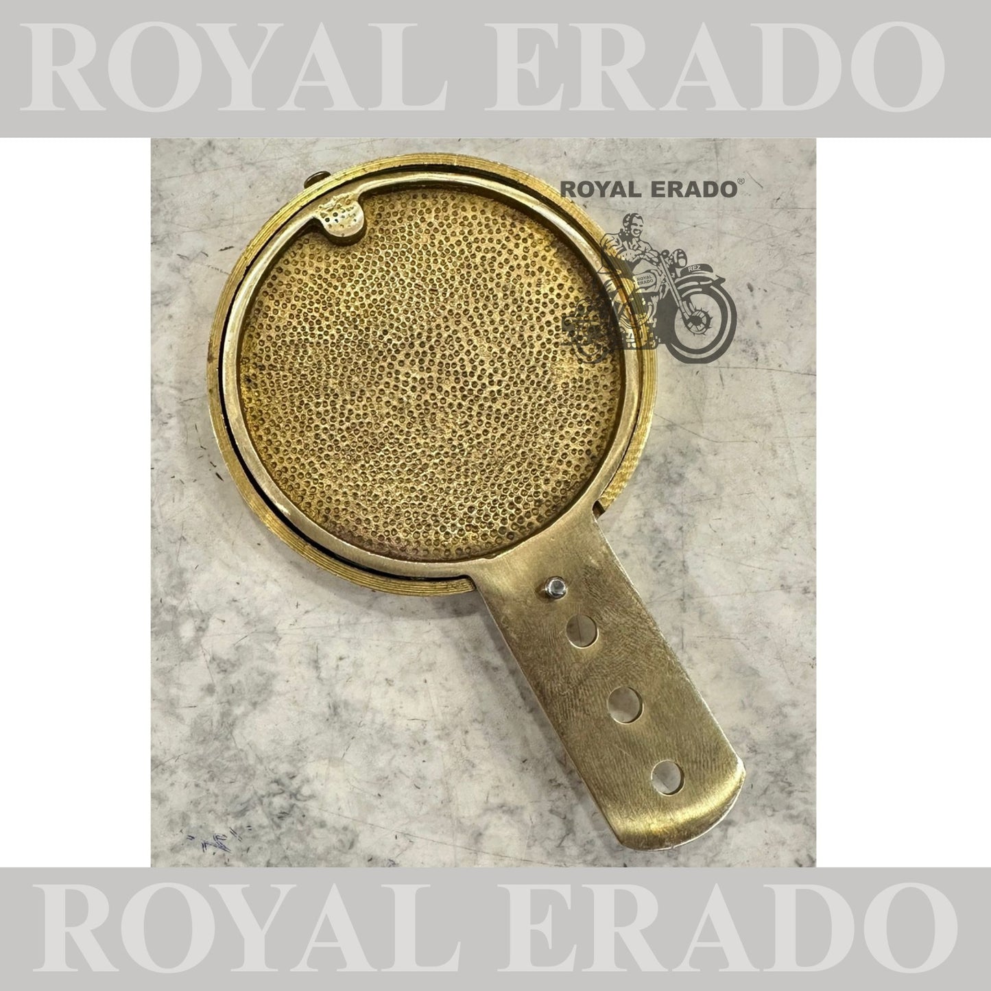 Royal Enfield brass token holder with made like a gun logo in golden for Royal Enfield vintage 1962 old model g2 , Classic Electra and Standard Battalion
