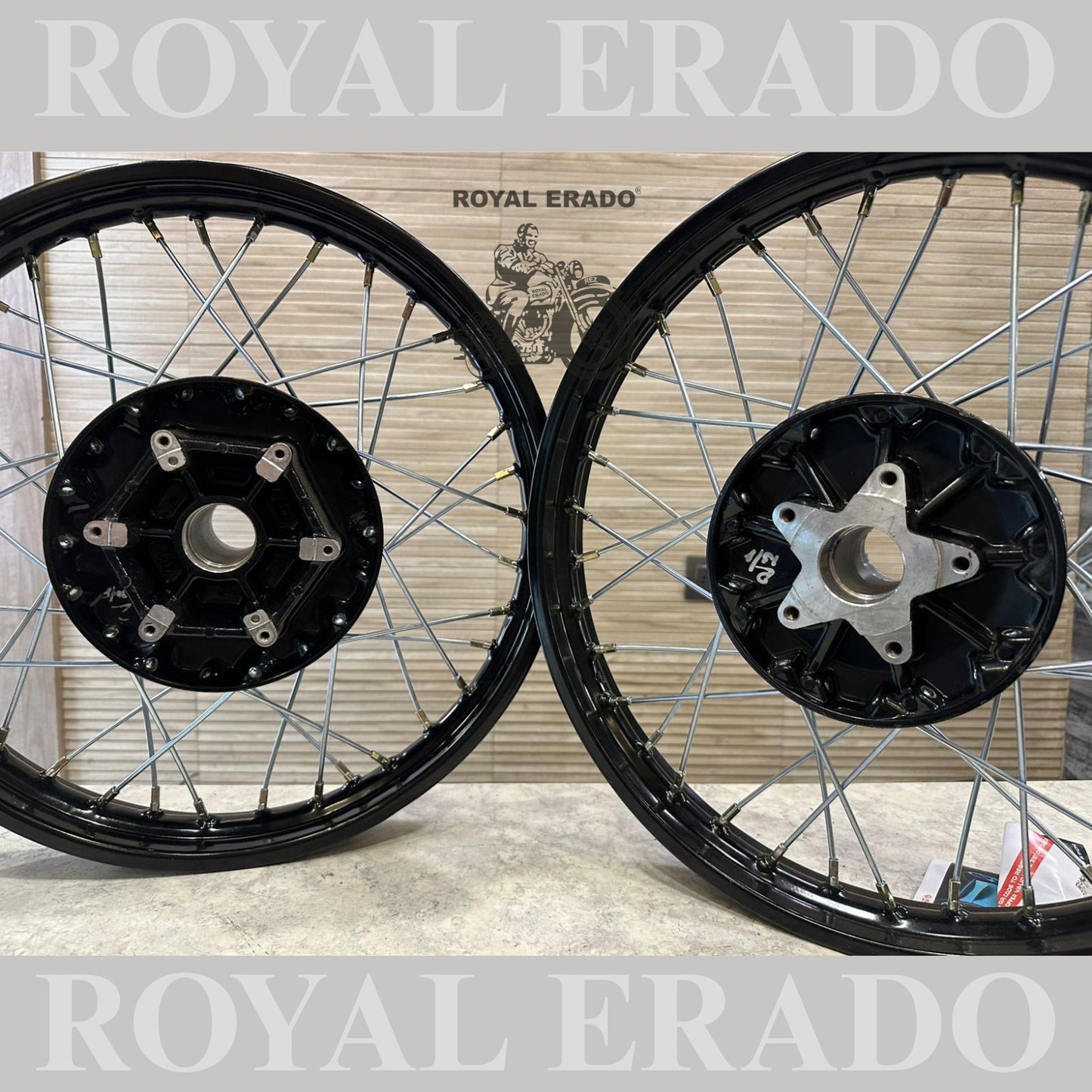 Royal Enfield Interceptor 650 and continental gt 650 spoke wheel in 17” Can be customized to any size.