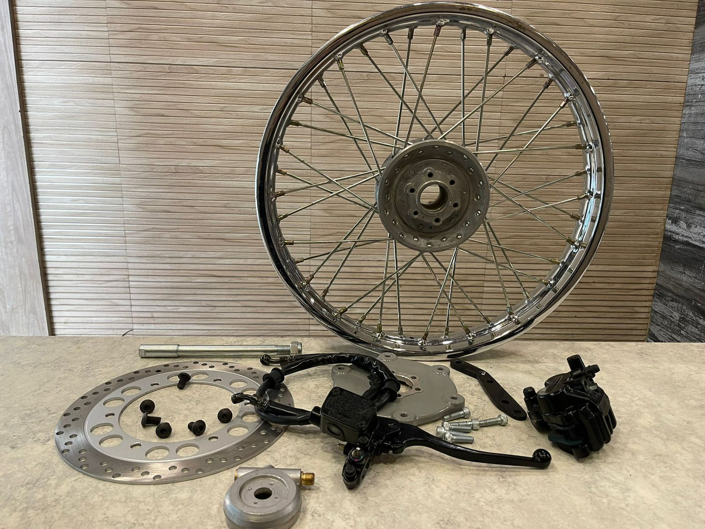FRONT DISC BRAKE KIT FOR ROYAL ENFIELD STANDARD