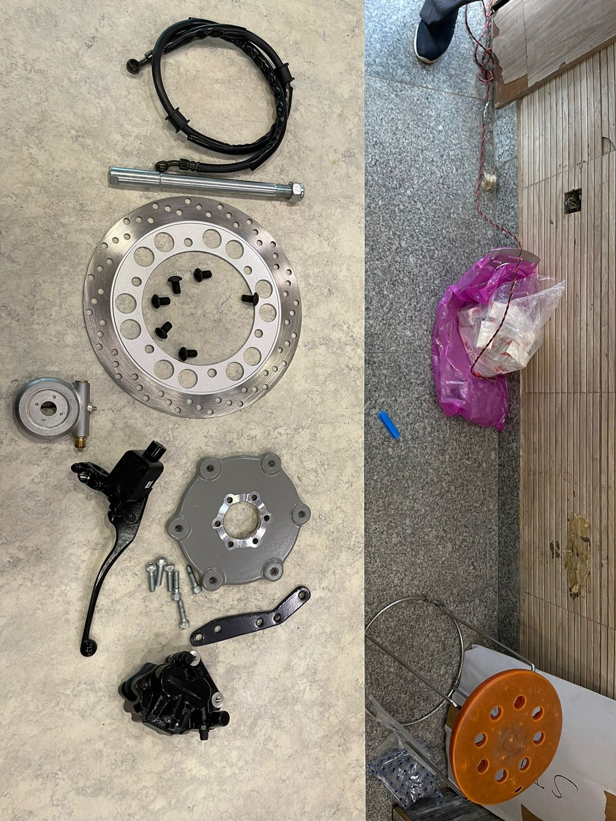 FRONT DISC BRAKE KIT FOR ROYAL ENFIELD STANDARD