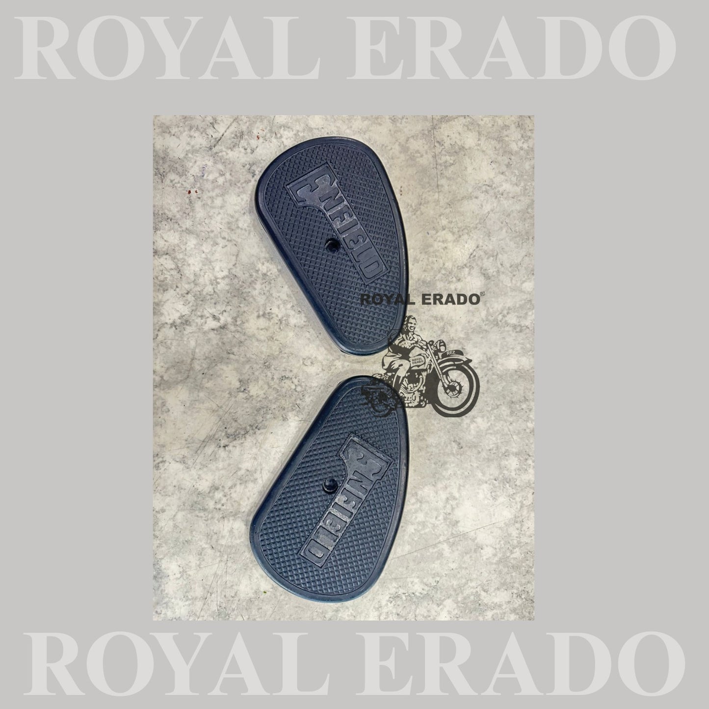 Knee pad for fuel tank vintage model royal enfield g2 standard with enfield written export quality.
