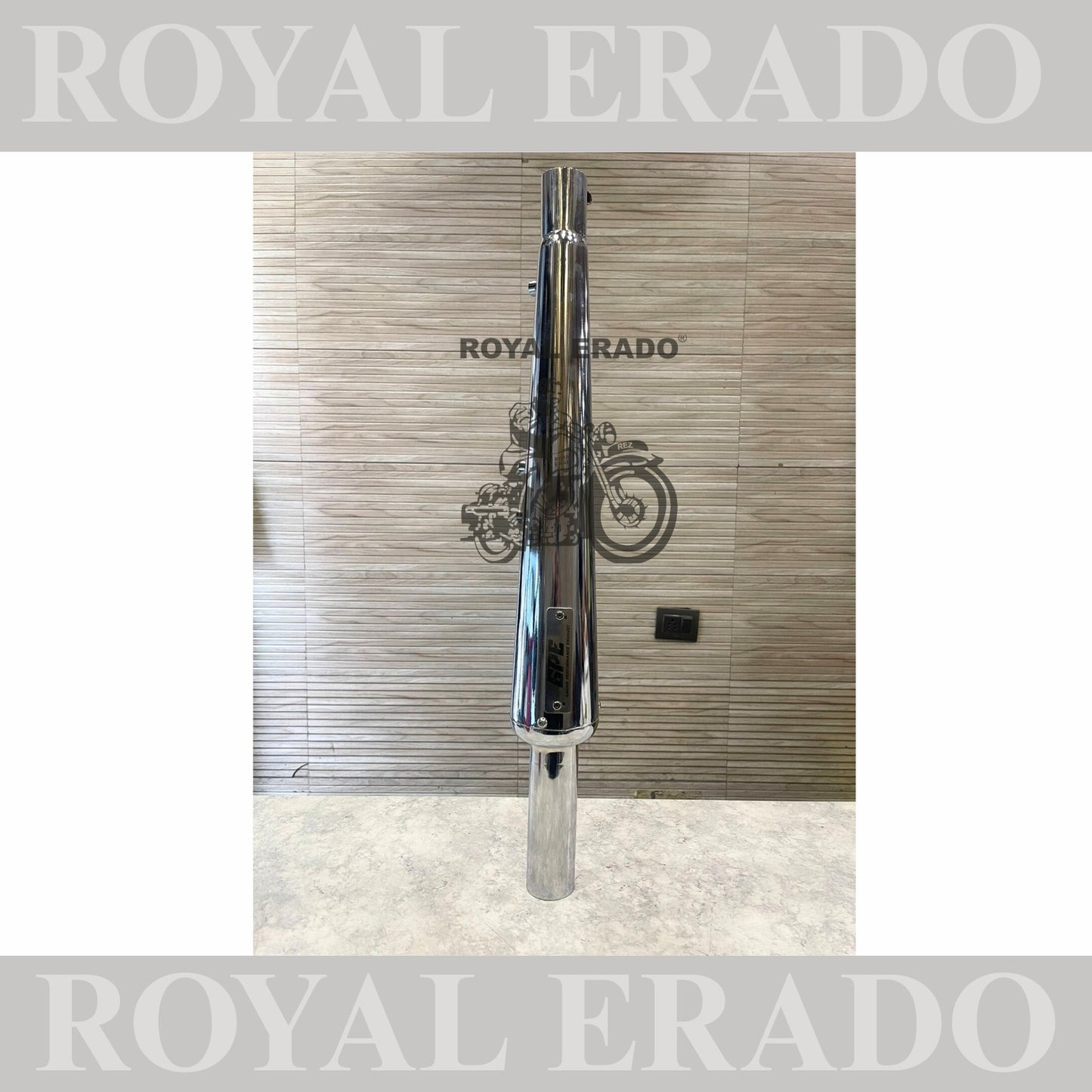 Royal Enfield Reborn Classic Electra Standard Battalion Goldstar exhaust with glass wool for base sound