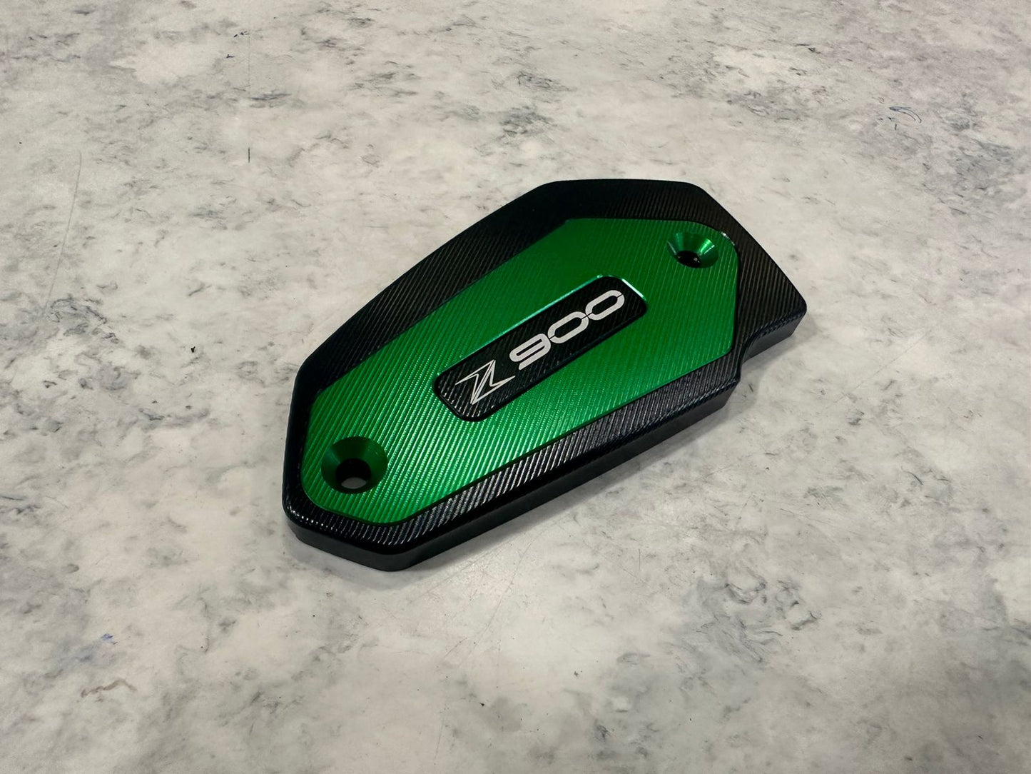 CNC Front Brake Fluid Cylinder Master Reservoir Cover Cap With Z Logo For Kawasaki Z900 (Green)