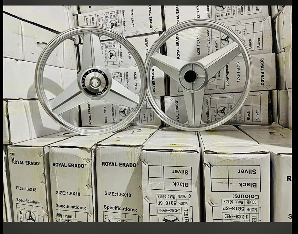 ROYAL ERADO Mercedes Diamond silver Alloy Wheel Set BIG drum brake