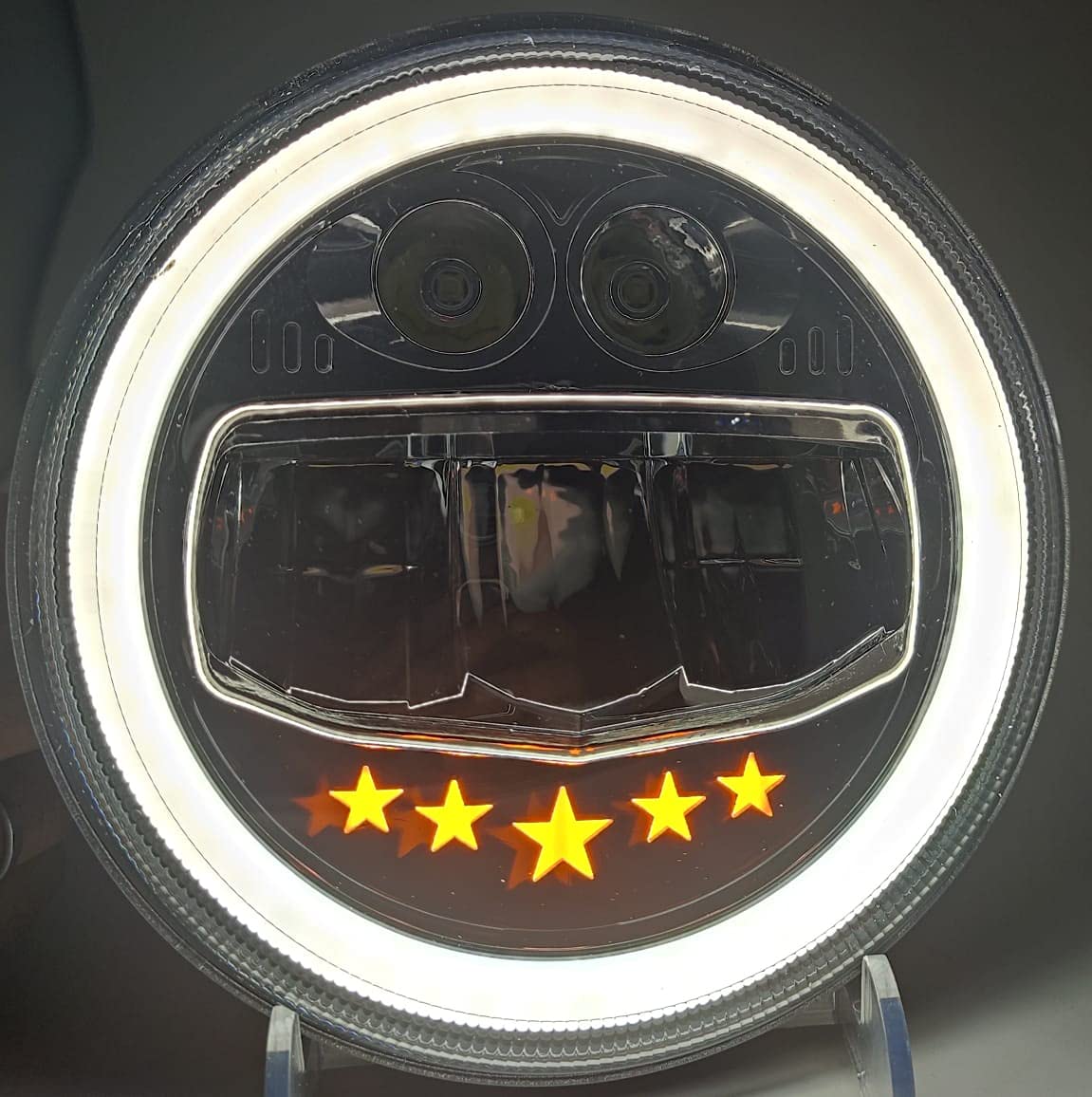 ROYAL ERADO 7" 5 STAR head light for royal enfield classic , electra , standard