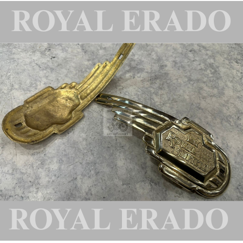 Royal enfield vintage g2 1962 old model bullet 350 standard tank monogram solid brass with crown