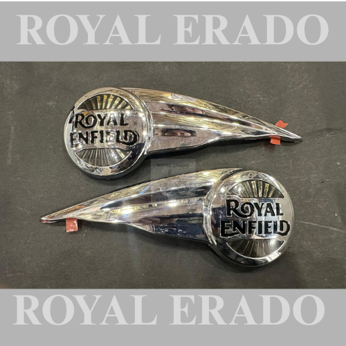 Royal Enfield Vintage G2 1962 Old Model Bullet 350 Classic Electra Standard Battalion Reborn Hunter 350 Meteor 350 Tool Box Monogram in Brass with Royal Enfield Written