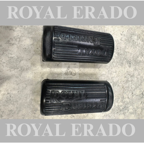 Royal Enfield vintage g2 1962 model bullet 350 standard electra footrest rubber heavy quality with Royal Enfield written