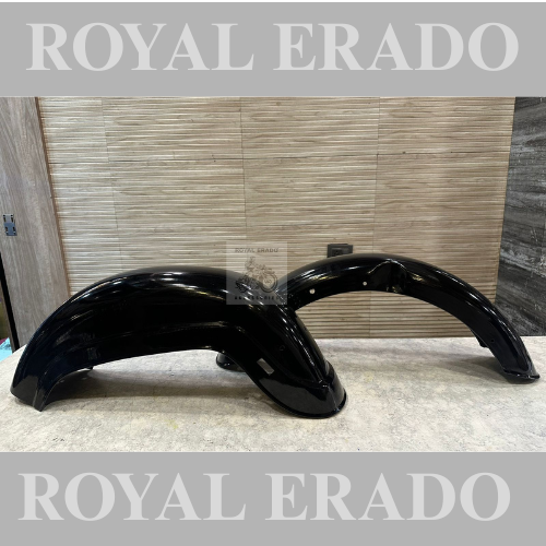 Royal enfield old model standard 350 mudguard in black front and rear set bs-3 bs-4