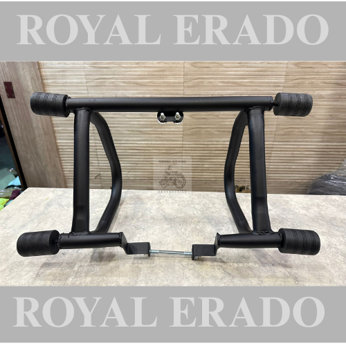 Royal enfield hunter 350 crash guard leg guard in black with slider