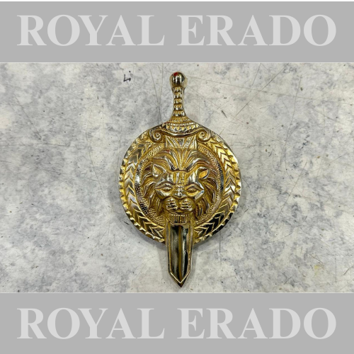 Royal enfield vintage 1962 old model bullet g2 reborn classic electra battalion standard bullet 350 meteor 350 super meteor 650 interceptor 650 and continental gt brass lion with sward logo for tool box air filter battery cover rear mudguard number plate