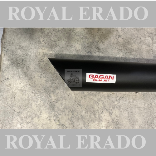 Royal enfueld reborn classic electra battalion standard exhaust silencer jawa style with glasswool , gives base sound