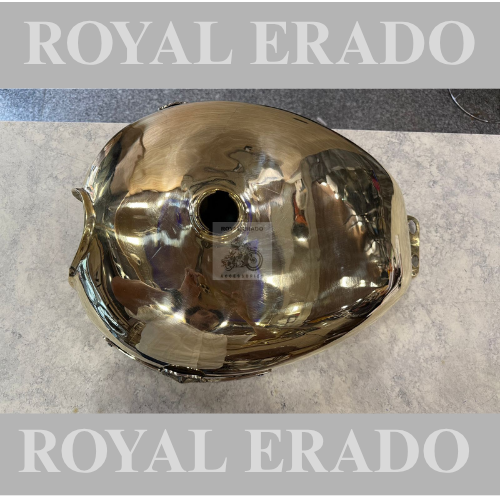 Royal enfield classic electra standard bs-3 bs-4 brass tank uce efi model with star monogram