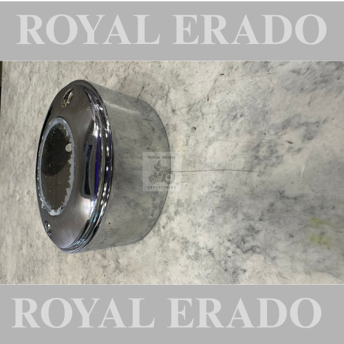 Royal Enfield Brass Old Model Vintage G2 1962 Bullet 350 Point Cover With Glass Delco Cap With Glass In Chrome Which Show The Spark Inside The Bike