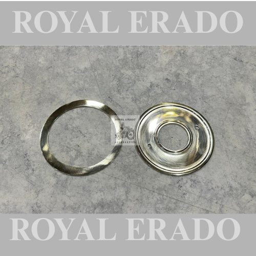 Royal enfield classic electra standard alloy wheel plate in pure brass golden