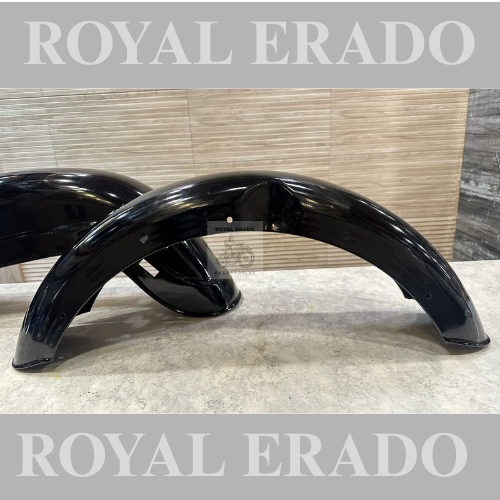 Royal enfield old model standard 350 mudguard in black front and rear set bs-3 bs-4