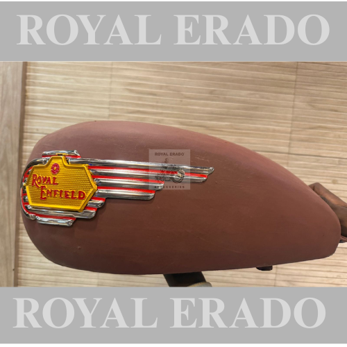 Royal Enfield tank for Classic Electra Standard BS-3 BS-4 in 14 liters with tank monogram to give old model vintage g2 1962 old model bullet 350 cast iron engine CI engine look to bike
