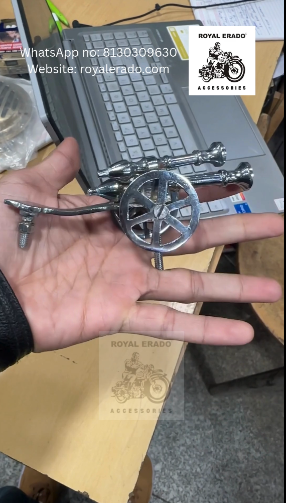 CANNON DECAL MONOGRAM FOR FRONT MUDGUARD IN CHROME