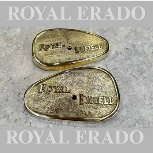 Royal Enfield Brass Knee Pads for Vintage G2 1962 Old Model Bullet 350 Standard Electra Classic, You Would Have to Make Holes in Your Tank